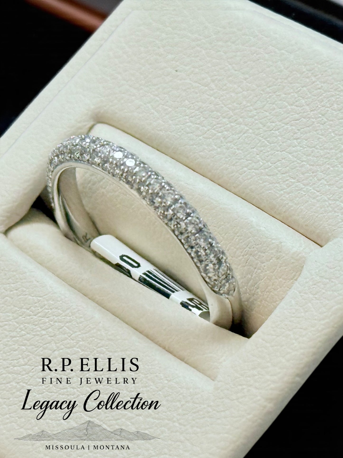 Two-Row Pavé Diamond Band