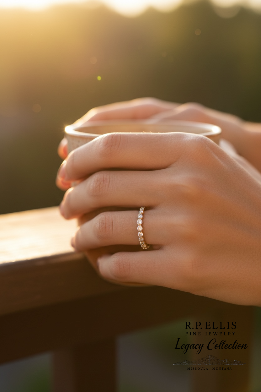 14K Yellow Gold • 0.50ct Diamond Band