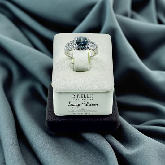 Montana Sapphire & Diamond Ring