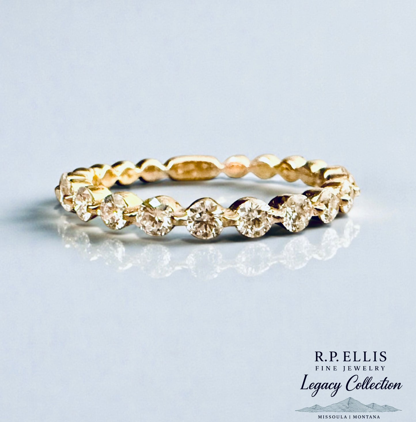 14K Yellow Gold • 0.50ct Diamond Band