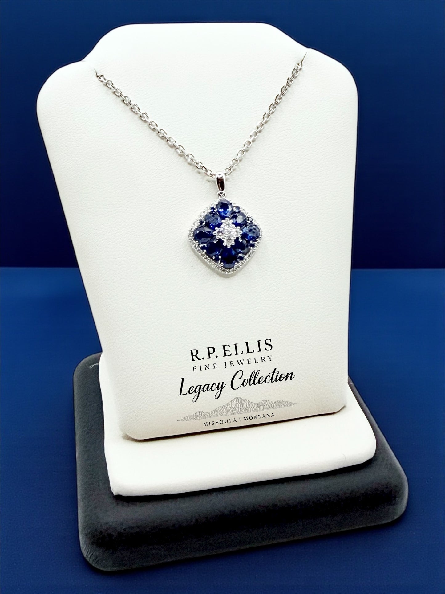 Sapphire & Diamond Pendant