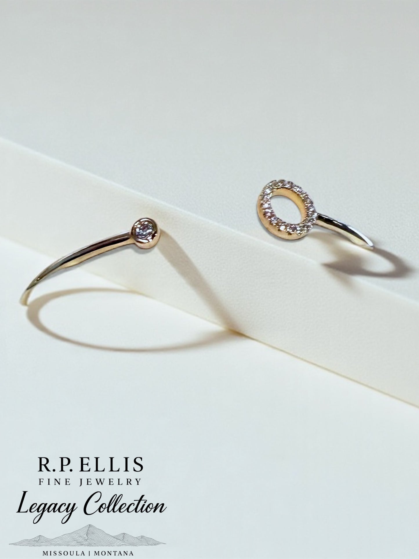 Open Circle Diamond Bracelet