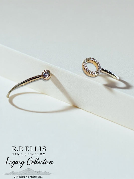 Open Circle Diamond Bracelet