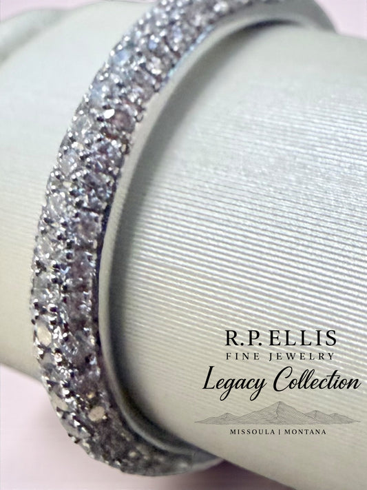 Two-Row Pavé Diamond Band