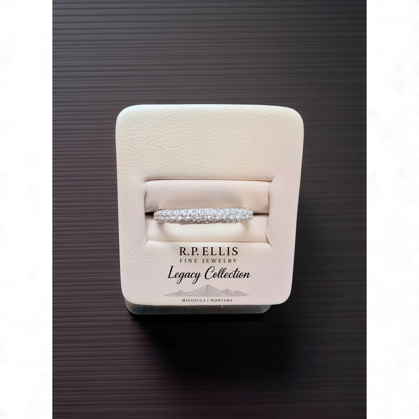 Two-Row Pavé Diamond Band